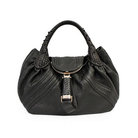 fendi black leather spy bag|original Fendi spy bag.